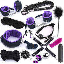 Load image into Gallery viewer, 25 PCS Sex Toys For Women G Spot Dildo Vibratorn Butt Anal Plug Penis Cover Slave Games Handcuffs for Sex Whip Bdsm Bondage Set