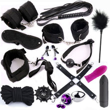 Load image into Gallery viewer, 25 PCS Sex Toys For Women G Spot Dildo Vibratorn Butt Anal Plug Penis Cover Slave Games Handcuffs for Sex Whip Bdsm Bondage Set